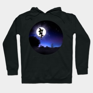 Little Witch Full Moon Night Hoodie